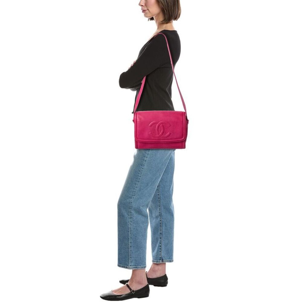 Chanel Hot Pink Caviar Leather Messenger Bag (Authentic Pre-Loved) - Picture 5 of 5